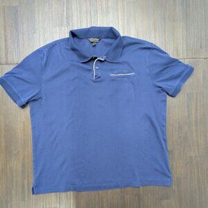 Banana Republic | Men's Large Blue Polo Shirt with Pocket